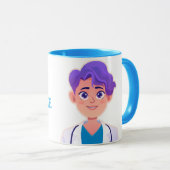 Custom Dr.  (Ihr Name) PhD-Abschluss Kaffee-Tasse Tasse (VorderseiteRechts)