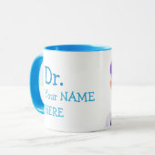 Custom Dr.  (Ihr Name) PhD-Abschluss Kaffee-Tasse Tasse (Vorderseite Links)