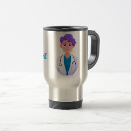 Custom Dr. (Ihr Name) PhD Abschluss Kaffeemaschine Reisebecher