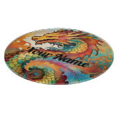 Custom Dragon Glass Cutting Board V02 Schneidebrett (Ecke)