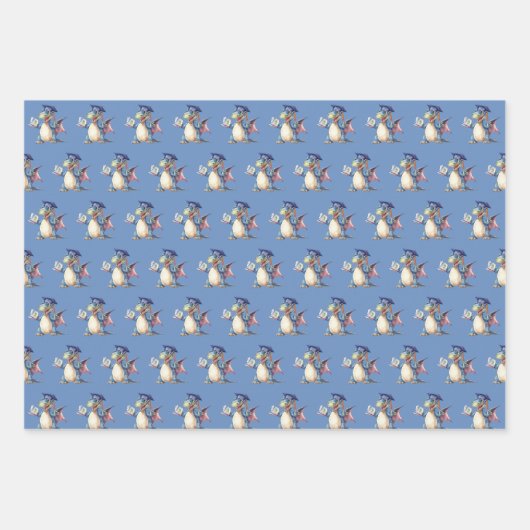 Custom Dragon Kindergarten Graduate Geschenkpapier Set (Vorderseite)