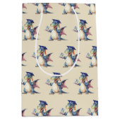 Custom Dragon Kindergarten Graduate Med. Geschenkt Mittlere Geschenktüte (Vorderseite)