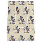 Custom Dragon Kindergarten Graduate Med. Geschenkt Mittlere Geschenktüte (Rückseite)