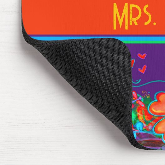 Custom Dragonflies Blume Hört Lila Mousepad (Ecke)