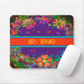 Custom Dragonflies Blume Hört Lila Mousepad (Mit Mouse)