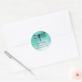 Custom Dragonfly Sticker (Umschlag)