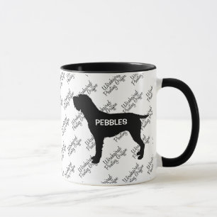 CUSTOM Drahthaar Zeigen Griffon Dog Silhouette Tasse