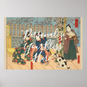 CUSTOM Dramatic Japanese Samurai Actor Print  Poster (Vorne)