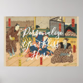 CUSTOM Dramatic Japanese Samurai Actor Print  Poster (Vorne)