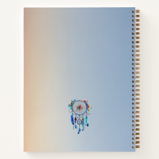 Custom dream catcher Notebook Notizblock (Rückseite)