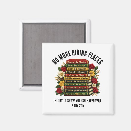 Custom Dream Like Martin Black Heroes Christian Magnet (Vorderseite/Rückseite)