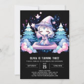 Custom Dreamy Wizard Geburtstag Einladung (Vorderseite)