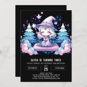 Custom Dreamy Wizard Geburtstag Einladung (Vorne/Hinten)