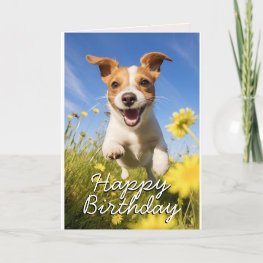 Custom Drever Birthday Card Dankeskarte (Vorderseite)