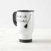 Custom DRINK UP WITCHES Broom Funny Geschenk Ästhe Reisebecher (Vorderseite Links)