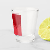 Custom Dripping Tomato Red Shot Glass – 1.5 oz Schnapsglas (Rechts)