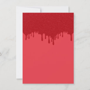 Custom Driving Tomato Red Matte Einladung