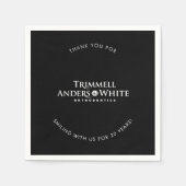 CUSTOM DRUCKBESTELLUNG für Kelsey - 20. schwarz Serviette (Vorderseite)