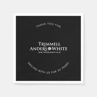 CUSTOM DRUCKBESTELLUNG für Kelsey - 20. schwarz Serviette