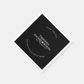 CUSTOM DRUCKBESTELLUNG für Kelsey - 20. schwarz Serviette (Ecke)