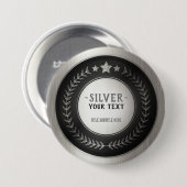 CUSTOM DRUCKDIY MEDAL Silbermeister EDITABLE Button (Vorne & Hinten)