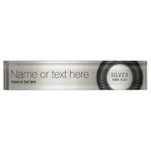 CUSTOM DRUCKDIY MEDAL Silbermeister EDITABLE Namensplakette