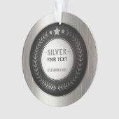 CUSTOM DRUCKDIY MEDAL Silbermeister EDITABLE Ornament (Vorderseite)