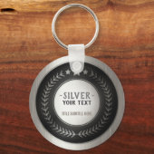 CUSTOM DRUCKDIY MEDAL Silbermeister EDITABLE Schlüsselanhänger (Vorderseite)