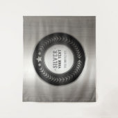 CUSTOM DRUCKDIY MEDAL Silbermeister EDITABLE Wandteppich (Vorderseite)