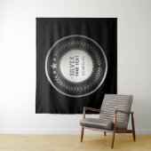 CUSTOM DRUCKDIY MEDAL Silbermeister EDITABLE Wandteppich (Beispiel)