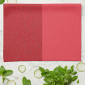 Custom Dual Texture Tomato Red Kitchen Handtuch (Gefaltet)