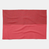 Custom Dual Texture Tomato Red Kitchen Handtuch (Horizontal)