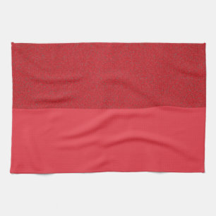 Custom Dual Texture Tomato Red Kitchen Handtuch