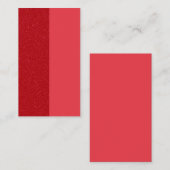 Custom Dual Tomato Red Vertikal Flat Platzkarte (Vorne/Hinten)