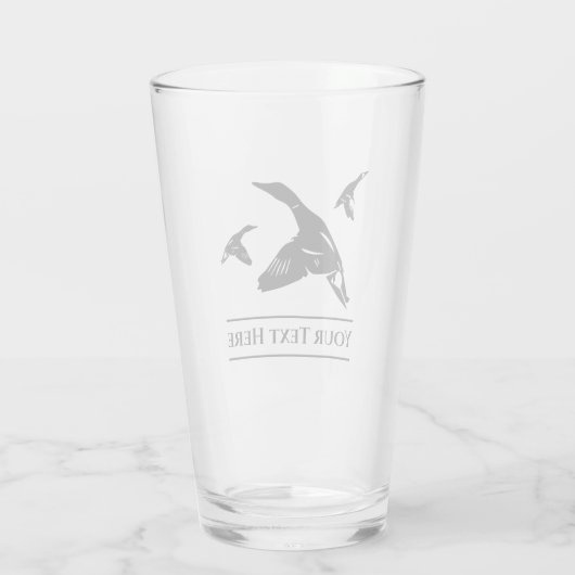 Custom Duck Jagd Bier Glass Tumbler (Rückseite)
