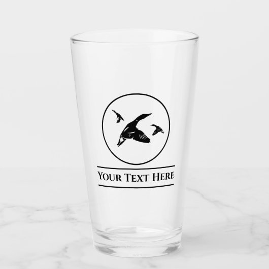 Custom Duck Jagd Bier Glass Tumbler (Vorderseite)