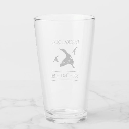 Custom Duck Jagd Bier Glass Tumbler (Rückseite)