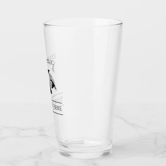 Custom Duck Jagd Bier Glass Tumbler (Links)