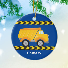 Custom Dump Truck Boys Personalisiert Weihnachten Keramik Ornament