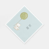 Custom Dusche Napkin Bear mit Balloon Serviette (Ecke)