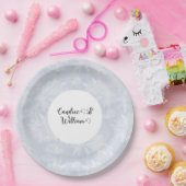 Custom Dusty Blue Chalk Disposable Teller (Party)