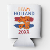 Custom Dutch Flag Orange Lion Team Holland 2025 Dosenkühler (Rückseite)