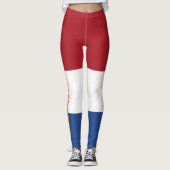 Custom Dutch Flag Team Holland 20XX Leggings (Vorderseite)