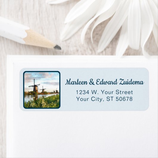 Custom Dutch Windmills Landschaftsbild Malerei (Insitu)