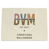Custom DVM Doctor of Veterinary Medicine Gifts Große Geschenktüte (Vorderseite)