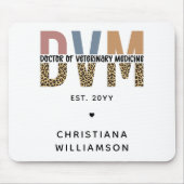Custom DVM Doctor of Veterinary Medicine Gifts Mousepad (Vorne)