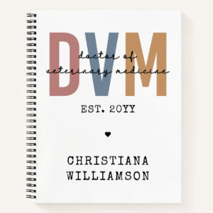 Custom DVM Doctor of Veterinary Medicine Gifts Notizblock