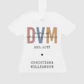 Custom DVM Doctor of Veterinary Medicine Gifts  Ornament (Vorderseite)