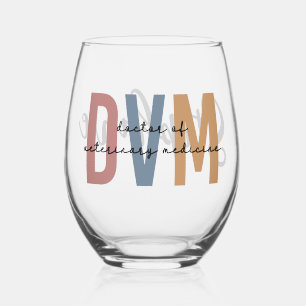 Custom DVM Doctor of Veterinary Medicine Gifts Weinglas Ohne Stiel