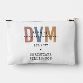 Custom DVM Doctor of Veterinary Medicine Gifts Zubehörtasche (Rückseite)
